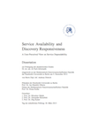 Service Availability and Discovery Responsiveness – A User-Perceived View on Service Dependability Service Availability and Discovery Responsiveness – A User-Perceived View on Service Dependability